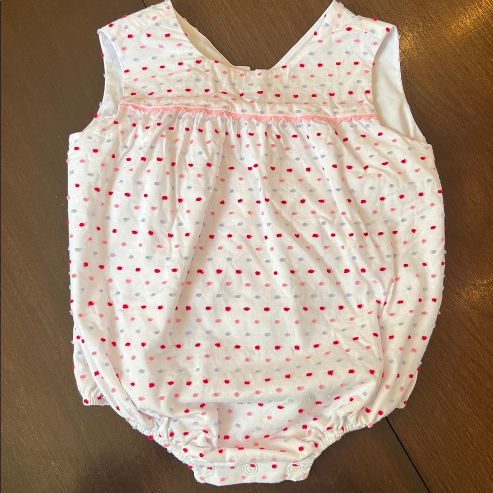 The Beaufort Bonnet Company Pink Polka Dot One Piece